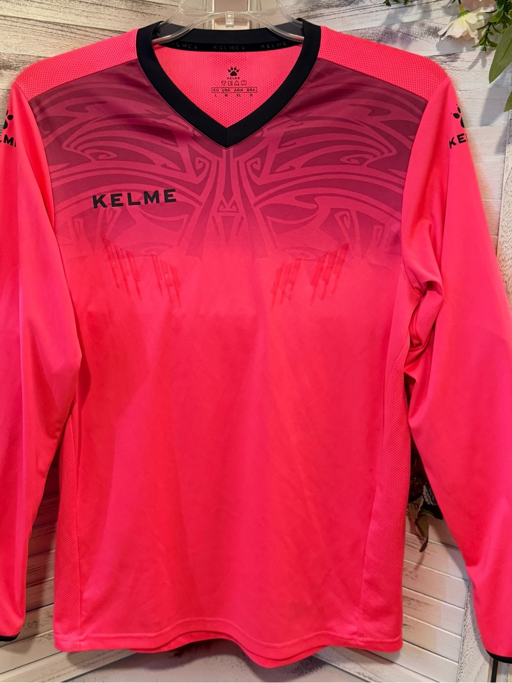 Kelme Goalkeeper Jersey M/L Padded Long Sleeve FIFA Football Keeper Shirt Neon